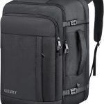 Gieury Carry On Backpack, 50L Travel Backpack, Luggage Backpack TSA Flight Approved Laptop Backpack for Men & Women, Large Expandable Backpack 40L Daypack Lightweight Business Weekender Bag, Black